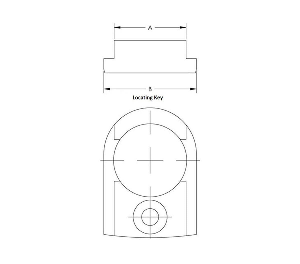 JERGENS LOCATION KEY, 5 AXIS, FOR 250MM RISER, 16MM X 18MM - 5LK2501816