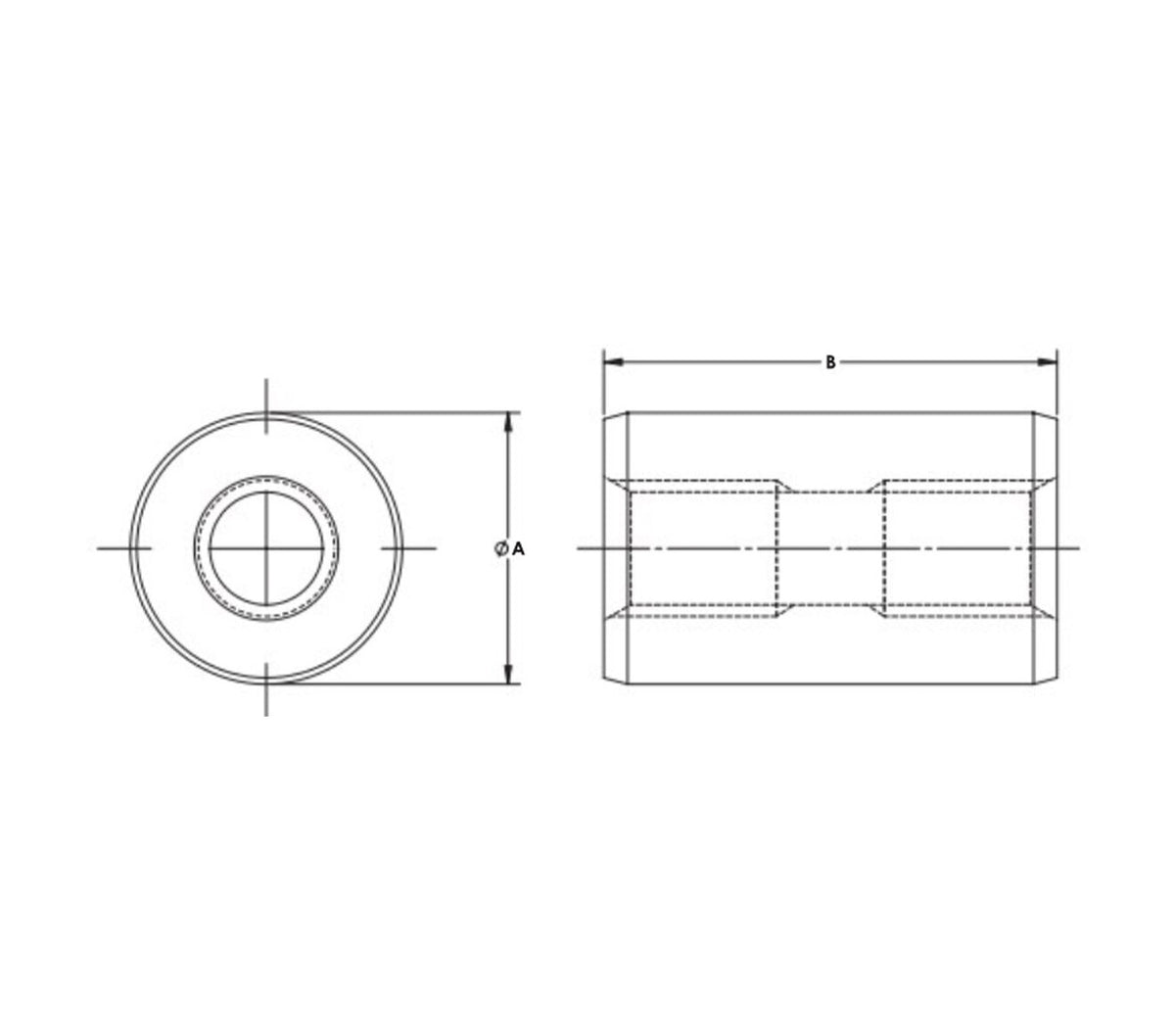 JERGENS CENTER STEP LOCATOR 1.250 X 50MM X 20MM, LONG STEEL LOCATING PIN, 1.25 X 50MM X 20MM - 5LP1255020