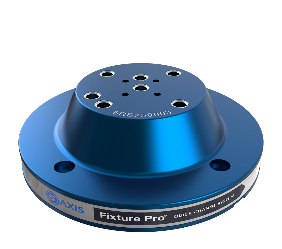 JERGENS RISER, 5 AXIS, 250MM TAPERED FLANGE X 75MM TALL, ALUMINUM, 250MM X 130MM X 75MM - 5RS250007