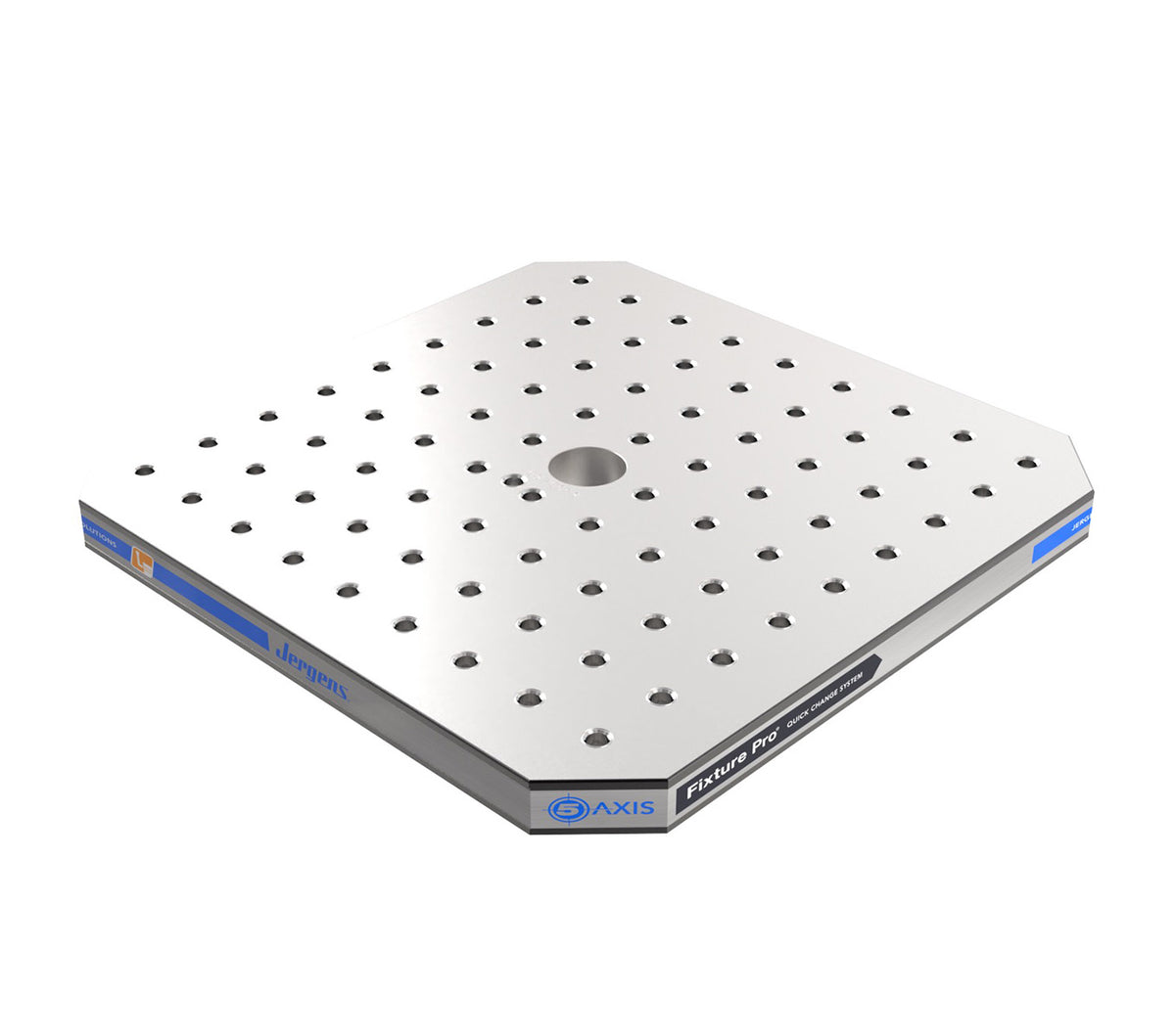 JERGENS SUBPLATE, 5 AXIS, 500MM STEEL QLS, FOR SQUARE PALLET, 35MM X 500MM X 500MM - 5SP500S