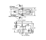 JERGENS CLAMP, LH SWING SINGLE-ACTING, 80 DEGREE, LEFT HAND SWING - 60686