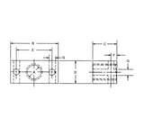 JERGENS MOUNTING BLOCK, 3/4-16, THREADED - 60951