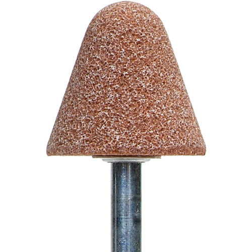Norton Abrasives MH67A4P24380 1-1/4" x 1-1/4" 1/4" Spindle Gemini Mounted Point A460 Grit Aluminum Oxide