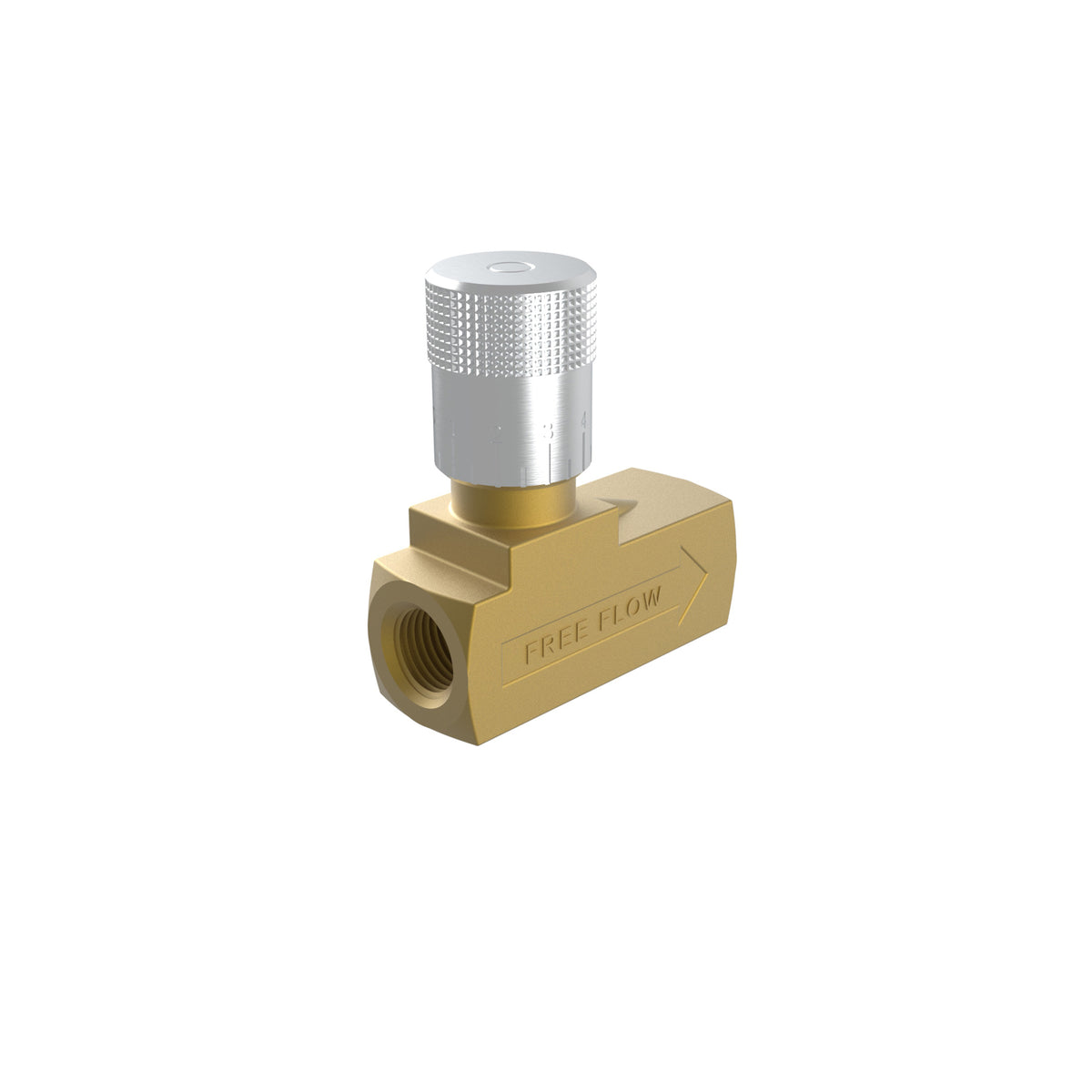 JERGENS VALVE, AIR FLOW CONTROL ADJ, 1/4 NPT - 61603
