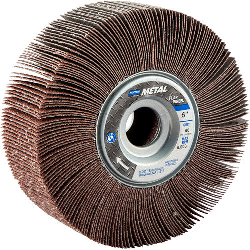 Norton Abrasives MH61FW0602691 6" x 2" x 1" Metalite R265 Flap Wheel 60 Grit Aluminum Oxide