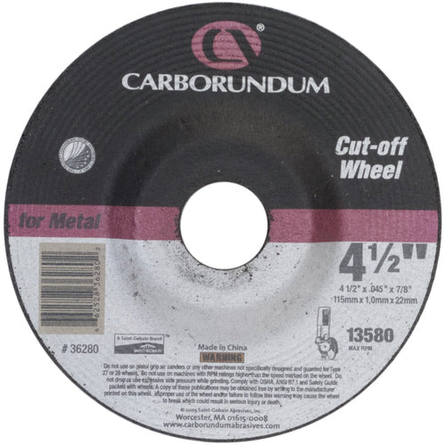 Carborundum MG4661580 9" x 1/4" x 5/8"-11 T270 Carbo White A24 Grit Depressed Center Wheel