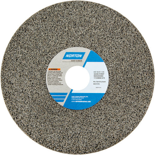 Norton Abrasives MH60080043883 8 x 1/2 x 1-1/4" Toolroom Wheel >4" 32A 46 H VBEP Type 01
