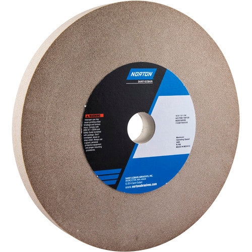 Norton Abrasives MH60100060350 10 x 1 x 1-1/4" Gemini Bench and Pedestal Wheel 57A 100 K VBE Type 01