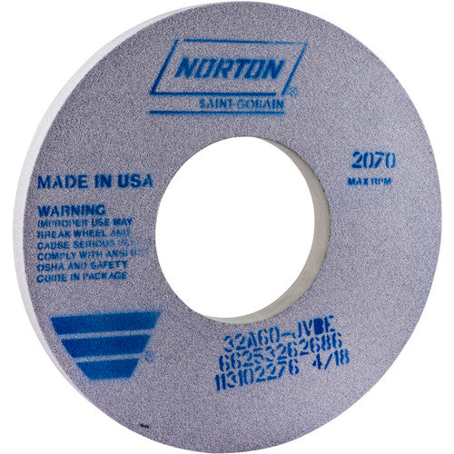Norton Abrasives MH60120062686 12 x 1 x 5" Toolroom Wheel >4" 32A 60 J VBE Type 01