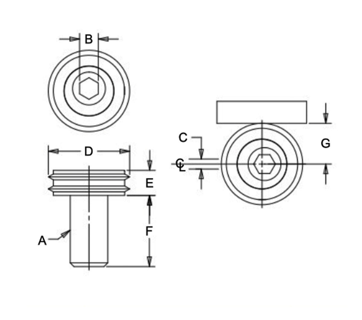 JERGENS KNIFE EDGE CLAMP, 3/8-16 - 68547