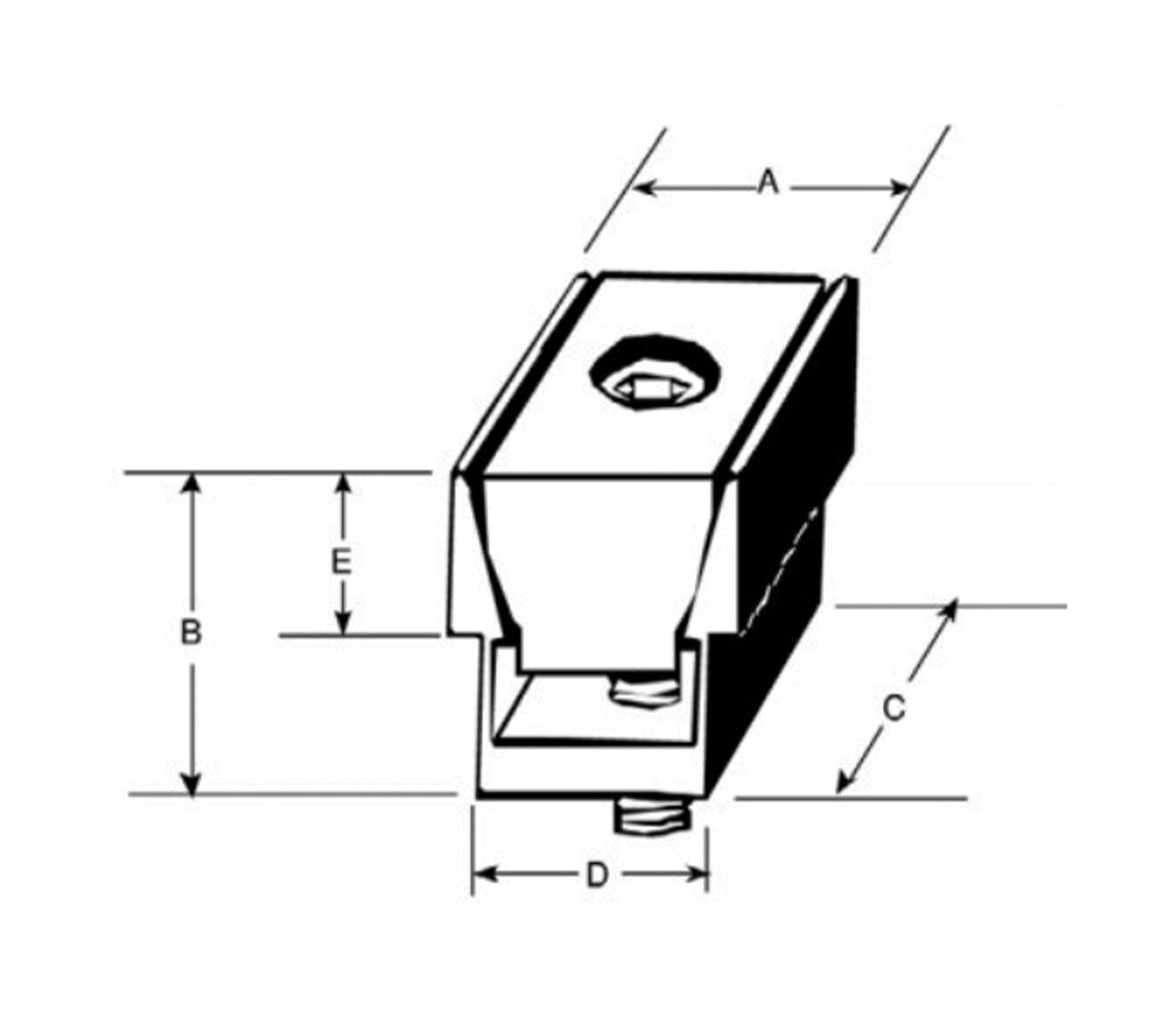 JERGENS CLAMP, EXPANDING MICRO .500, SLOT WIDTH - 68701