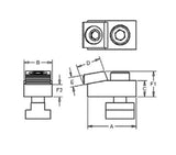 JERGENS CLAMP, MICRO T-SLOT TOE, 16MM - 68792