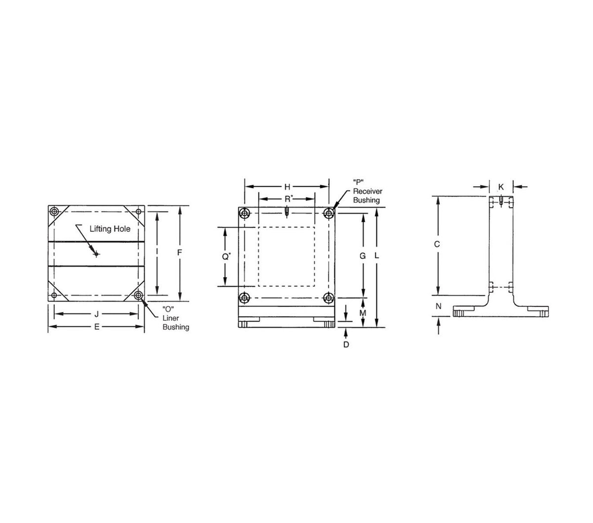 JERGENS TOOLING COLUMN, 630MM, 2 SIDE, FOR 25 X 26 FIXTURE PLATES - 69121