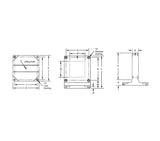 JERGENS TOOLING COLUMN, 630MM, 2 SIDE, FOR 25 X 26 FIXTURE PLATES - 69121