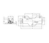JERGENS PROD VISE, HYD 100MM BALL LOCK, BASE, JIG SAW PATTERN - 69485