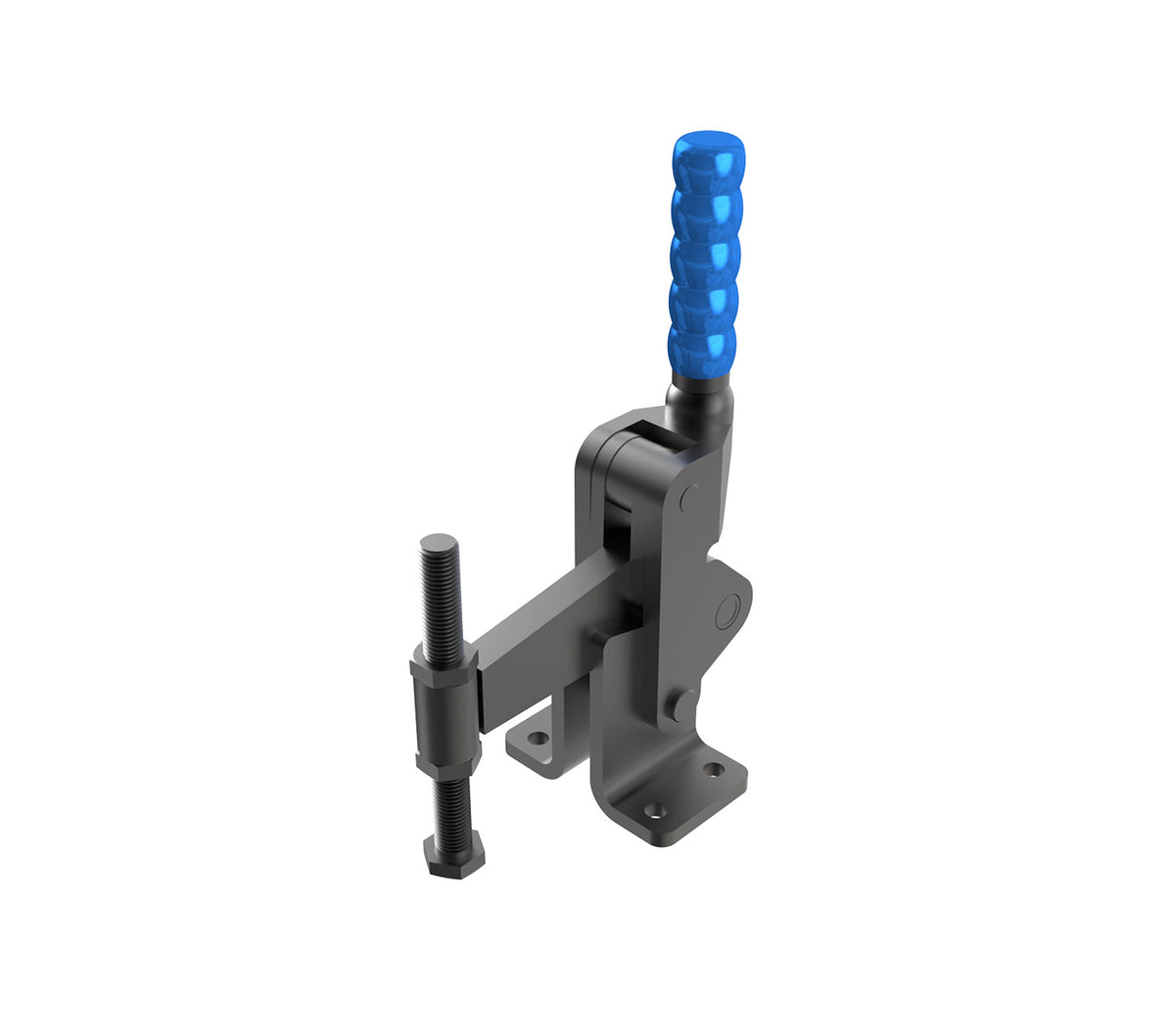 JERGENS HEAVY DUTY VERTICAL CLAMP, FIXED SPINDLE, FLANGED/BASE, RH, 5291 - 72114