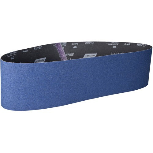 Norton Abrasives MH61B0628937 6" x 48" NorZon Plus R823 Narrow Belt 60 Grit Zirconia Alumina