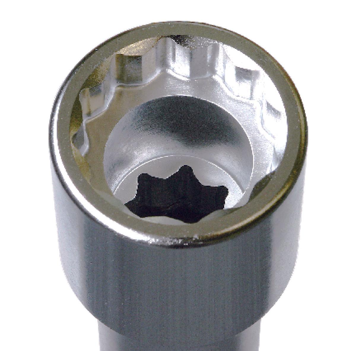 Ko-ken 8102M.400-33 1 Sq. Dr. Extra Long Wheel Nut Socket  33mm 6 point Length 400mm