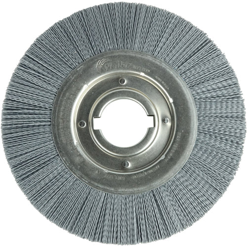 Weiler MK5183514 10" x 1 1/8" x 2" Arbor - Crimped Nylox Filament 180 Grit Straight Wheel