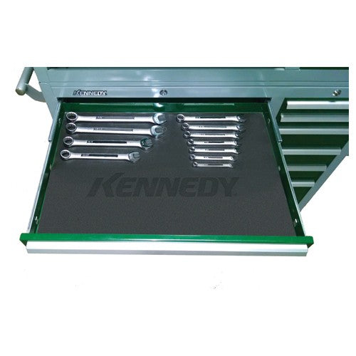 Kennedy RX5584038 16 3/8" x 16 3/8" Roll Size - Drawer Liner for 21" W x 18" D - Work Station & Tool Stand