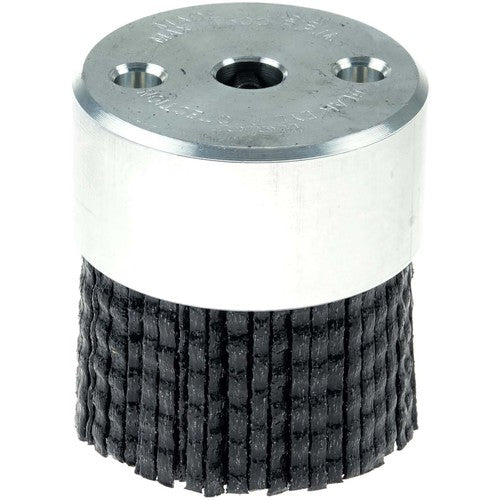 Weiler MK5185736 2" Diameter - Maximum Density Crimped Filament Miniature Disc Brush - 80 Grit