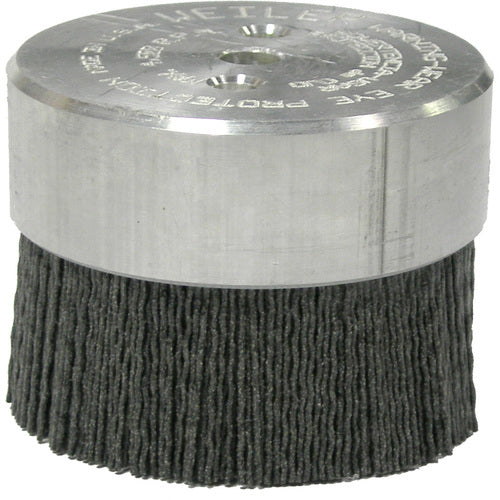 Weiler MK5186109 3" Diameter - Maximum Density Crimped Filament Miniature Disc Brush - 0.026"/120 Grit