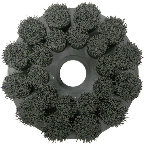 Weiler MK5186115 6" Diameter - Shell-Mill Holder Crimped Filament Disc Brush - 0.026"/120 Grit
