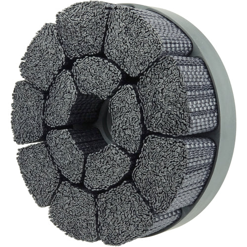 Weiler MK5186199 8" Diameter - Maximum Density Shell-Mill Holder Crimped Rectangular Filament Disc Brush - 80 Grit