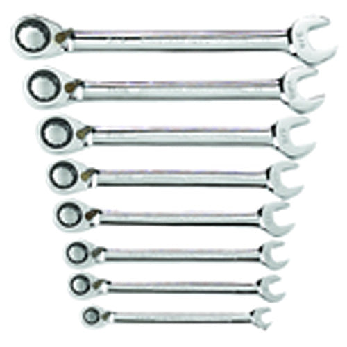 Gearwrench KP65EHT9533N 8 Pieces - Reversible Ratcheting Wrench Set - Tray Pack