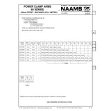 NAAMS ACA3020-25-22-10-P Power Clamp Arm - Customized ACA020M with 10mm Dowel Holes
