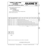 NAAMS ACA3036-25-22-10-P Power Clamp Arm - Customized ACA036M with 10mm Dowel Holes