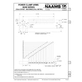 NAAMS ACA3152-32-30-10-P Power Clamp Arm - Customized ACA152M with 10mm Dowel Holes