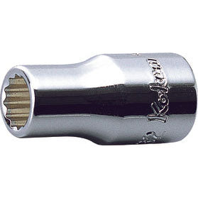 Ko-ken AS2405A-1/2 1/4 Sq. Dr. Socket  1/2 12 point 22mm Aerospace