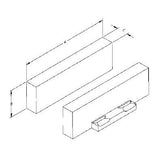 TE-CO ASJ8021 8" STEEL MACH FIX JAWS 2.500 WIDE