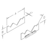 TE-CO AMA4025 4" 25 DEGREE SINGLE MILL ANGLE