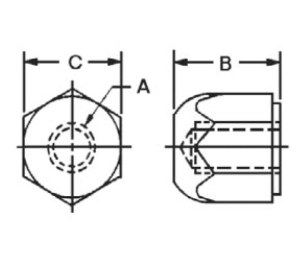JERGENS ACORN NUT, 5/8-11 - 10504