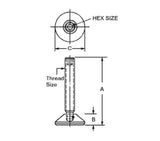 JERGENS CLAMP HEEL, ADJ 1-8 X 4 - 47210