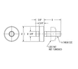 JERGENS JACK SCREW, 3/8-16 X 2 - 25003