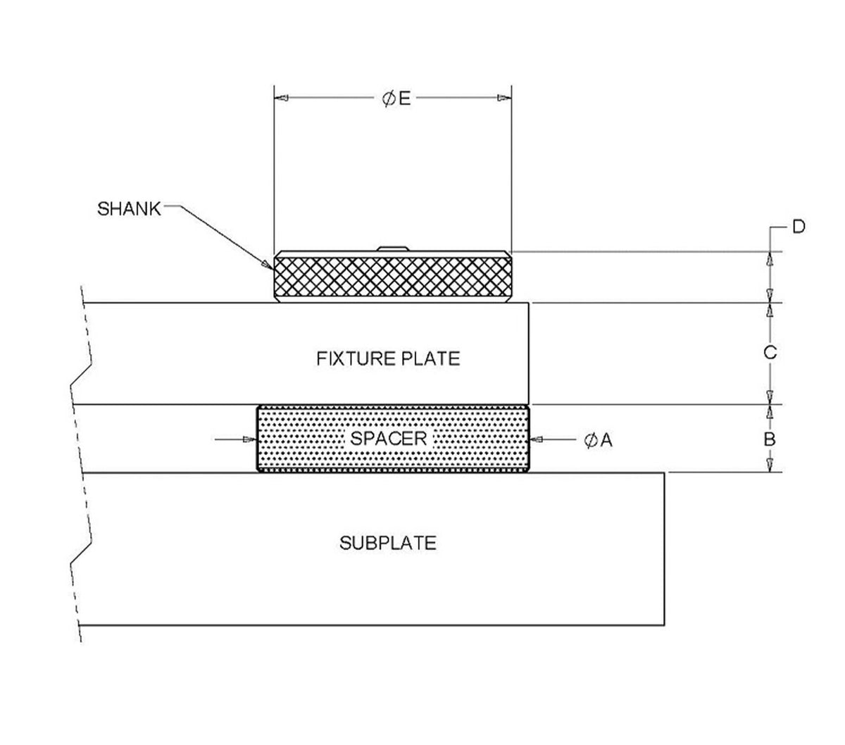JERGENS FIXPLATE MACHINING KIT, 16MM X .75, INCLUDES 4 SHANKS AND 4 SPACERS - 49249