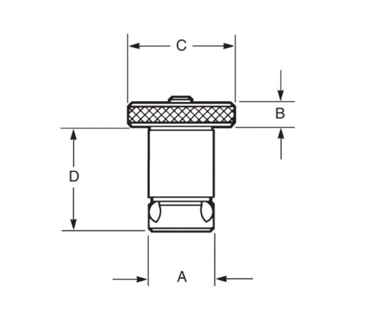 JERGENS SHANK, 20MM X 20MM, BALL LOCK, MBLS-20-20 - 49651