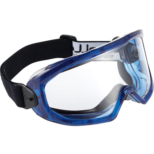 Bolle BO1540295 Super Blast Clear Vented Goggles-Clear Lens - Blue Frame