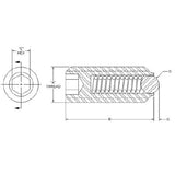 TE-CO 69328X HEXAGON METRIC BALL PLUNGER