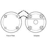 JERGENS SUBPLATE STEEL, 300MM X 25MM, 250MM DIA PATTERN,20MM BUSH - 59109