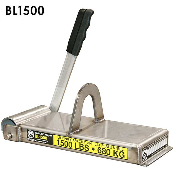 Industrial Magnetics MAG-MATE ® BasicLift™ Lift Magnet 1500 lb lift Capacity, 2:1 Design Factor BL1500