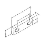 TE-CO SJB8000 8" Bolt-On Aluminum Soft Jaws