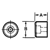 TE-CO 44117 BUTTON JIG FEET 7/8 X 3/4