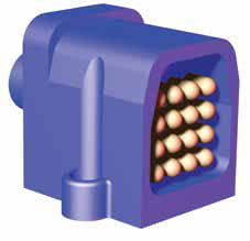 DESTACO CPI-RDB-M16P-A19 ELEC BAYONET PLUG 16-PIN  BLUE