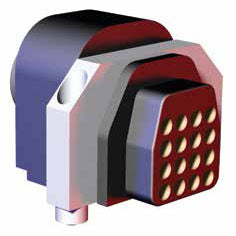 DESTACO CPI-RDH-F19S-A19 19 PIN HOUSING ELECTRICAL PLUG  BLACK