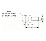 JERGENS CHECKING BALL, 1.000 W/SHOULDER, INSPEC GRADE - 29017
