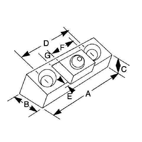 TE-CO 35230 COMPACT TOE CLAMP 5/16-18